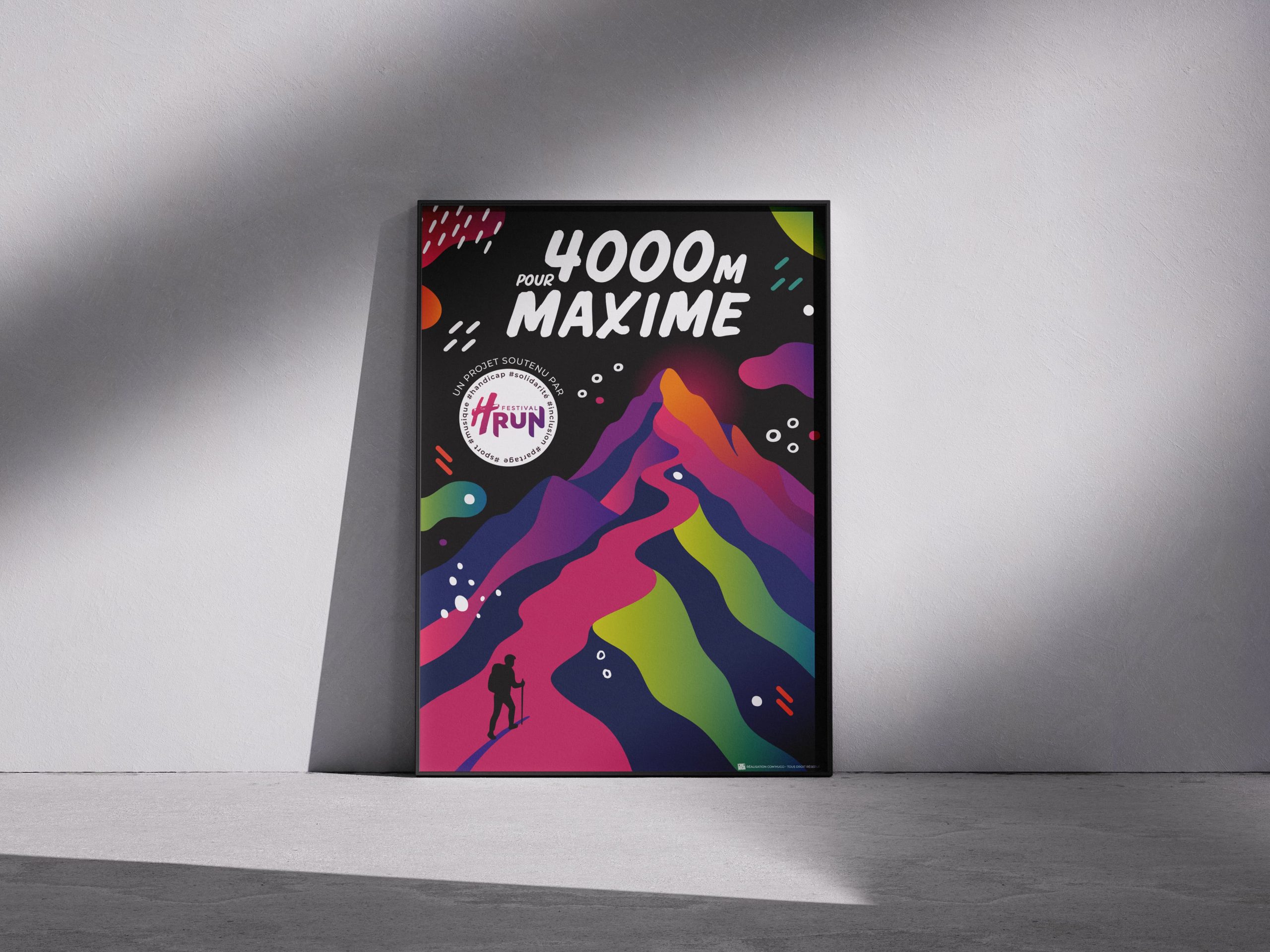 Affiche 4000m pour Maxime - HRun